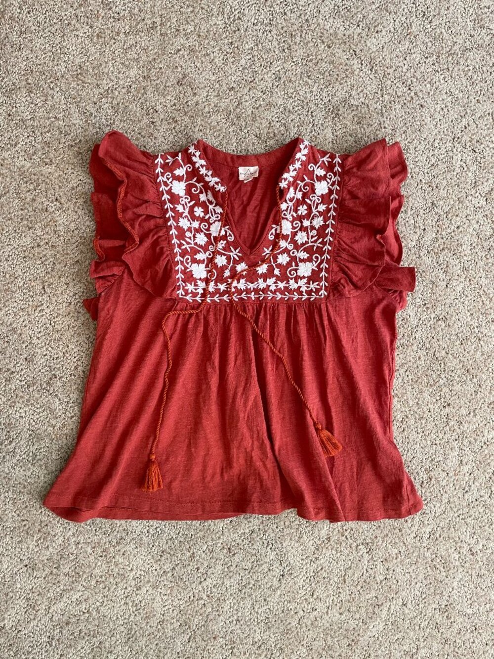 Boho Ruffle Sleeve Tank Top